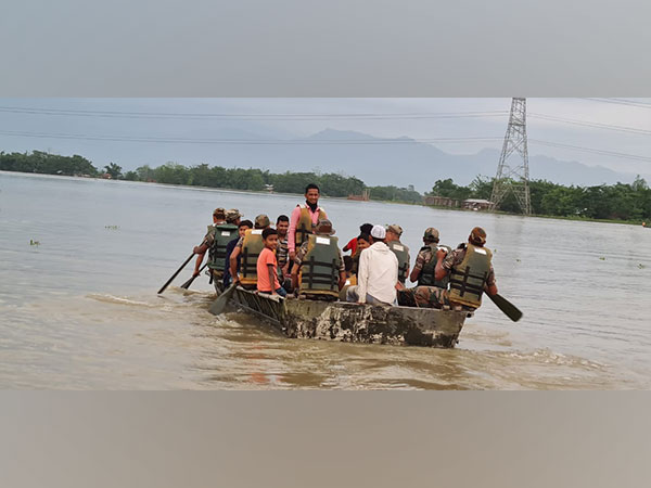 Assam flood situation in Hojai (File Photo/ANI)