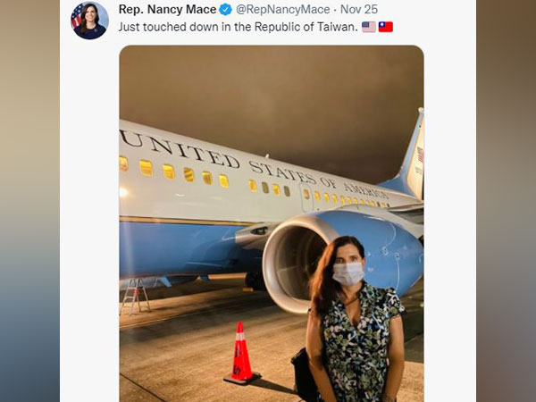 US congresswoman use 'Republic of Taiwan' on social media (Image: Twitter@RepNancyMace)