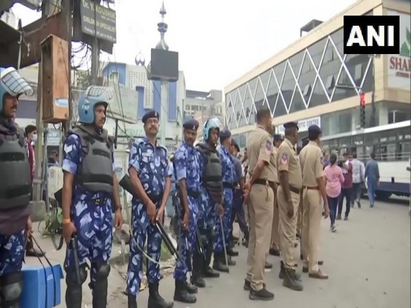 Flag march in Hyderabad (Photo/ANI)