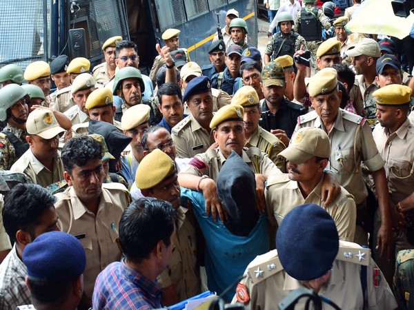 All four accused of Udaipur killing incident were produced before NIA court on July 2 (Photo:ANI)