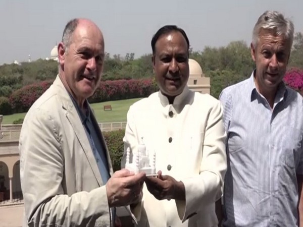 Austrian Parliamentarians visit Taj Mahal, scheduled to visit Indian Parliament tomorrow (Photo/ANI)