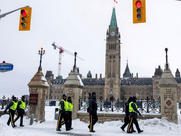 Canada police fenced off Parliament precinct to ensure protestors do not return (Photo Credit: Reuters)