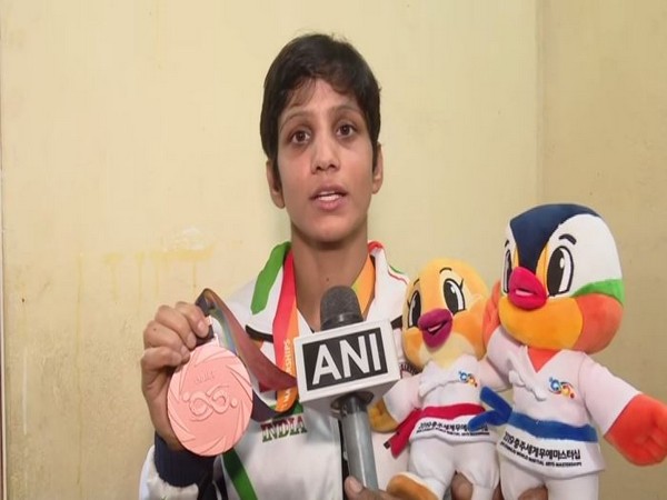 Anupama Swain, bronze medal winner in the recently concluded World Martial Arts Mastership Jiu-Jitsu