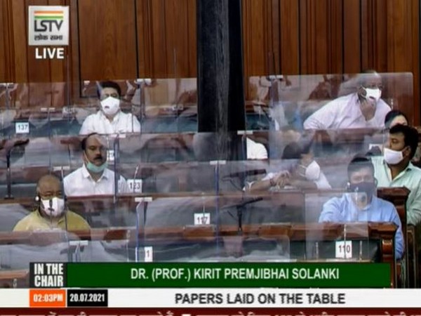 Visuals from Lok Sabha (Photo/ANI)