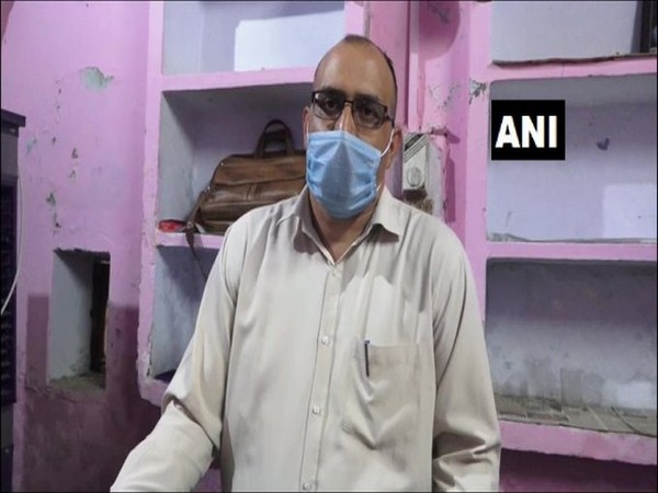 Haroli DSP) Anil Kumar Mehta speaking to reporters on Saturday. 