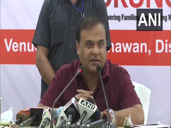 Assam Health Minister Himanta Biswa Sarma addressing press conference today