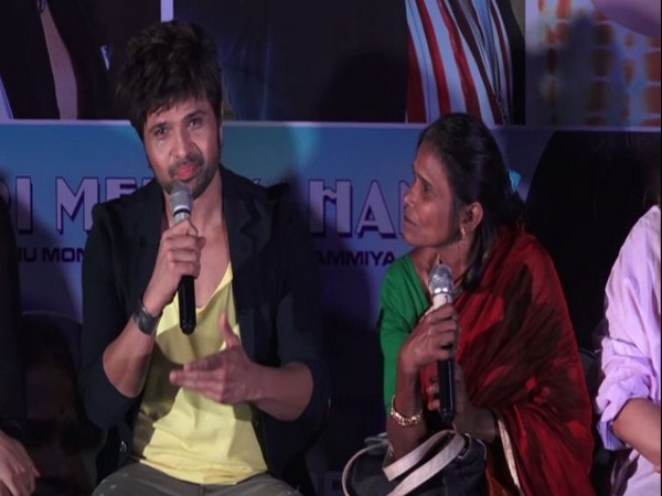 Himesh Reshammiya and Ranu Mondal at the song launch event 