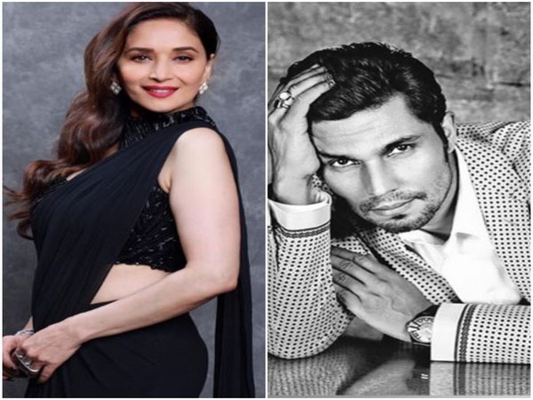 Madhuri Dixit and Randeep Hooda. Image courtesy: Instagram
