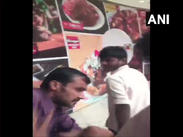 A youth assaulted in Mangalore mall [Photo/ANI]