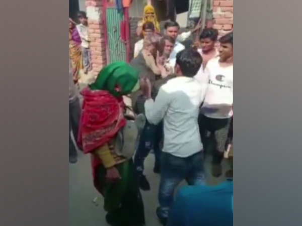 A screenshot from the viral video