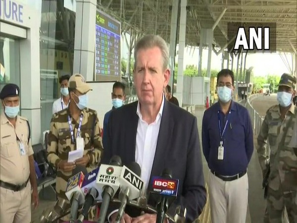 Barry O'Farrell, Australia's High Commissioner to India, in Raipur, Chhattisgarh.