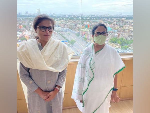 TMC MP Sushmita Dev (left) (File photo/ANI)