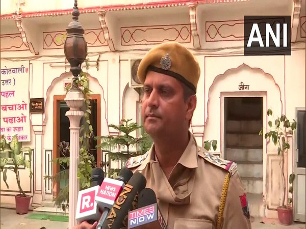 Station house officer of Jaipur's Kotwali, Vikram Singh (Photo/ANI)