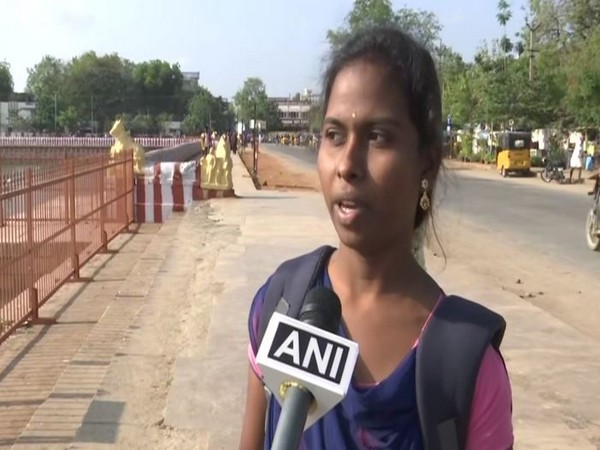 A local resident Yugalaxmi speaking to ANI.