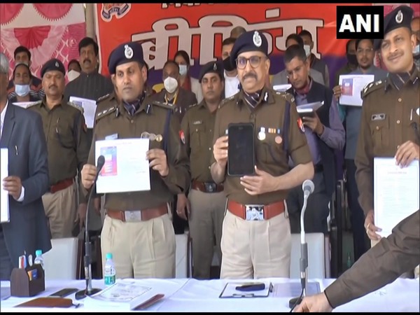Security arrangements are underway for the second phase of UP polls to be held tomorrow. (Photo/ANI)