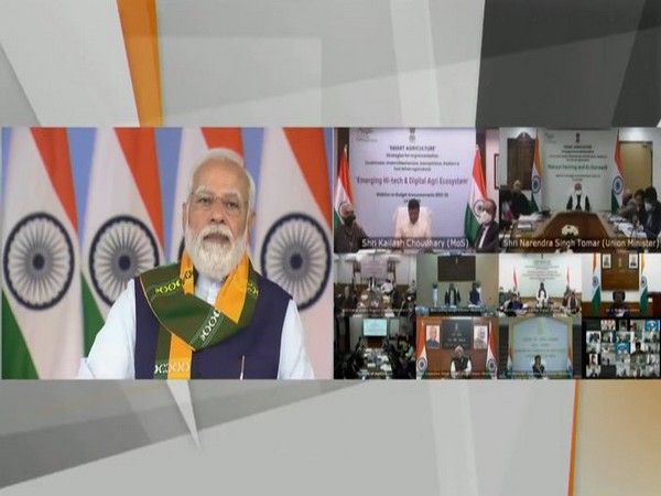 Prime Minister Narendra Modi addressed a webinar (Photo/ANI)