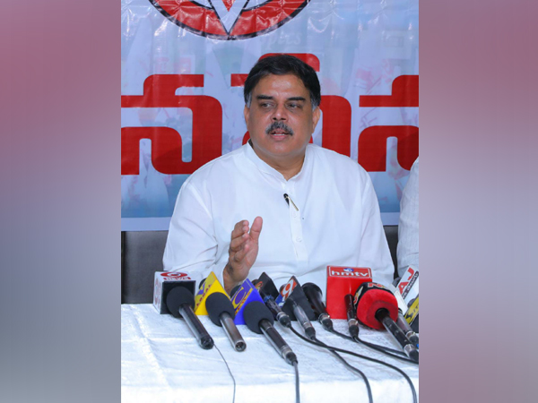 Jana Sena Party Affairs Committee Chairperson, Nadendla Manohar (Photo/ANI)