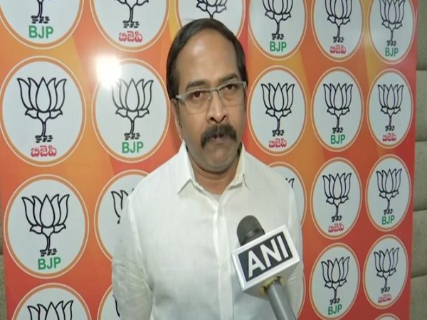 Telangana BJP spokesperson K Krishna Sagar Rao speaking to ANI.