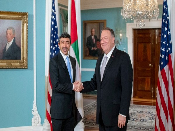 US Secretary of State Mike Pompeo haswith his UAE counterpart Sheikh Abdullah Bin Zayed Al Nahyan,