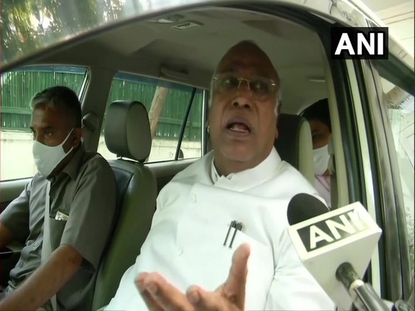 Leader of Opposition in Rajya Sabha Mallikarjun Kharge speaking to ANI on Thursday.