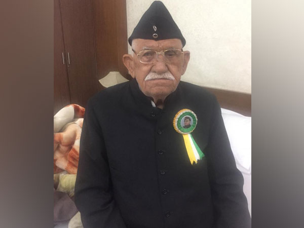 Late INA veteran Lalti Ram (file pic/ANI).