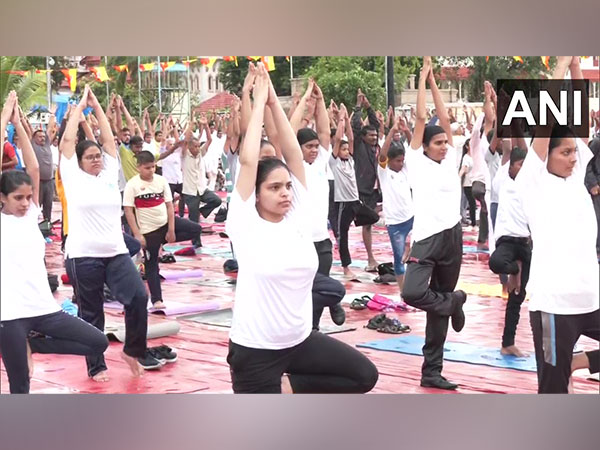 Yoga on 8th International Yoga Day.