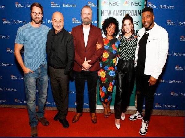 Anupam Kher and ‘New Amsterdam’ cast, Image Courtesy: Twitter