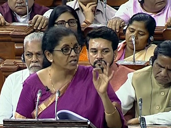 Union Finance Minister Nirmala Sitharaman presenting the Union Budget 2019 in Lok Sabha on July 5.  