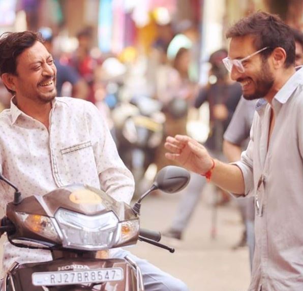 Irrfan Khan and Homi Adajania, Image courtesy: Instagram