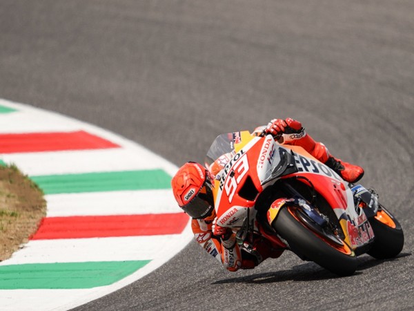 Honda rider Marc Marquez in action during Italian GP (Image: Honda Team)