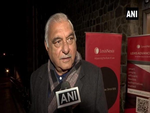 Bhupinder Singh Hooda speaking to ANI in New Delhi on Sunday. Photo/ANI