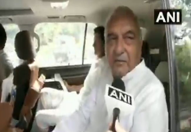 Former Haryana Chief Minister Bhupinder Singh Hooda speaking to ANI in New Delhi on Saturday.