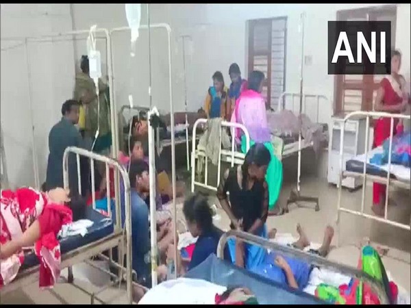 Workers were admitted to a hospital due to gas leak in a factory in Balasore. (Photo/.ANI)
