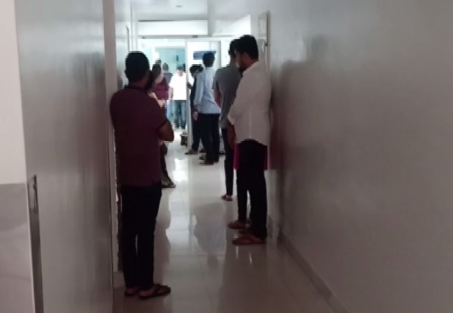 Visual of Shanthaveri Gopala Gowda hospital where Gangaiah Hegde died on Sunday. Photo/ANI