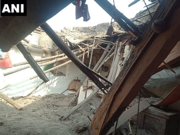 Three persons died in an house collapse in Dharwad on Tuesday
