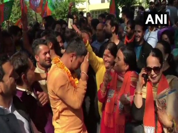 BJP candidate from Dharamshala Vishal Nehria won the Dharamshala assembly bye-polls in Himachal Pradesh on Thursday. Photo/ANI