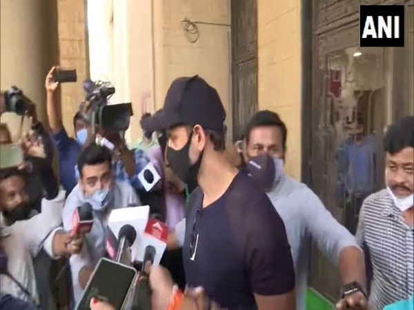 Actor Hrithik Roshan leaves the office of Mumbai Police Crime Branch after recording his statement in connection with 2016 complaint in fake email ID case.