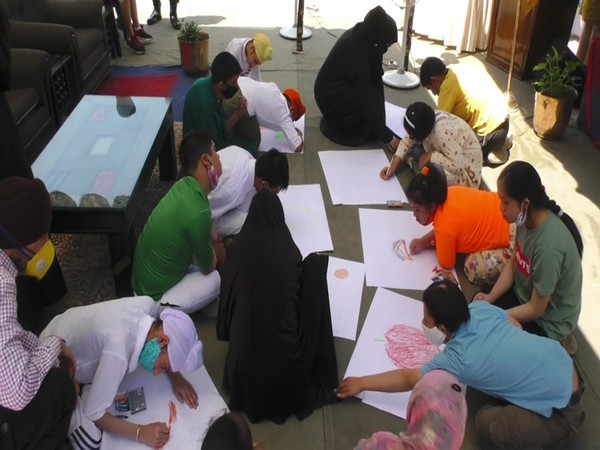 Visuals of the ongoing drawing competition organized by Indian Army at Baramulla (Photo/ANI)