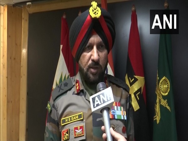 Major General HS Sahi, GOC, Kilo Force (North Kashmir) speaking to ANI on Friday. (Photo/ANI)