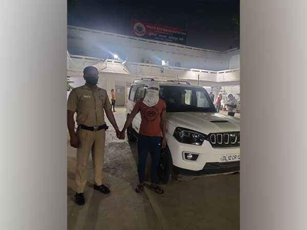 Delhi Police have apprehended the accused driver who hit a biker with his four-wheeler following a heated verbal exchange with the biker group, near Arjan Garh metro station in Delhi (Photo/ANI)