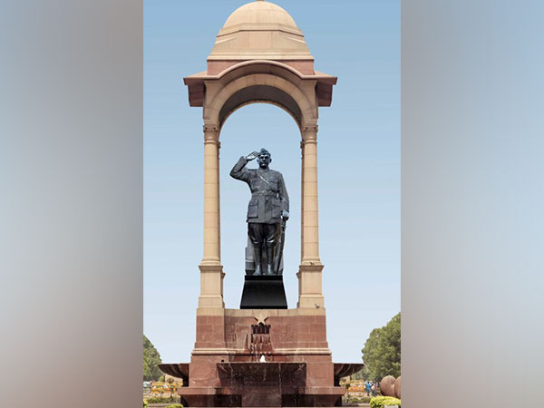 Visual of Netaji Subhas Chandra Bose' proposed grand statue. (Photo/Twitter)