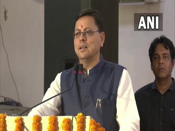 Uttarakhand CM Pushkar Singh Dhami during 'Ayodhya Parv 2022' at Rajghat in Delhi (Photo/ANI)