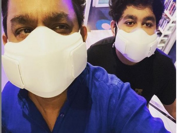 AR Rahman with his son AR Ameen (Image Source: Instagram)