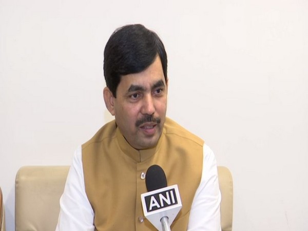 BJP's national spokesperson Shahnawaz Hussain speaks to ANI in New Delhi on Sunday [Photo/ANI]