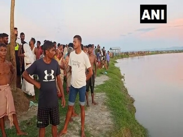 Two women missing after a country-made boat capsized in Ghiladhari river in Biswanath district (Photo/ANI)