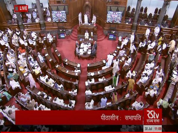 Visual of Rajya Sabha (Photo/ANI)