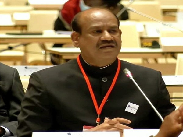 Lok Sabha speaker Om Birla at the Fifth World Conference of Speakers of Parliament in Vienna (Photo/ANI)