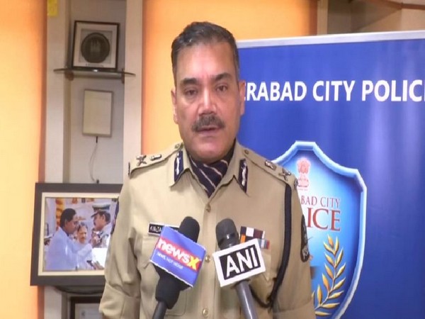 Hyderabad City Police Commissioner Anjani Kumar talking to ANI on Tuesday in Hyderabad. Photo/ANI