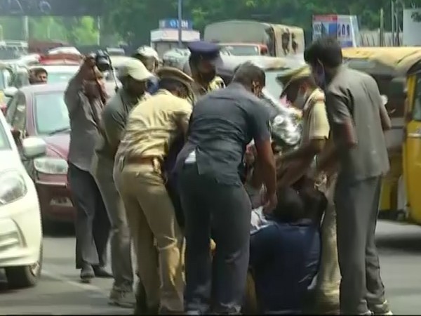 Visual from the protest