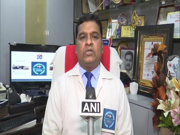 An orthopaedic surgeon provides free treatment to differently abled people in Hyderabad. (Photo/ANI)